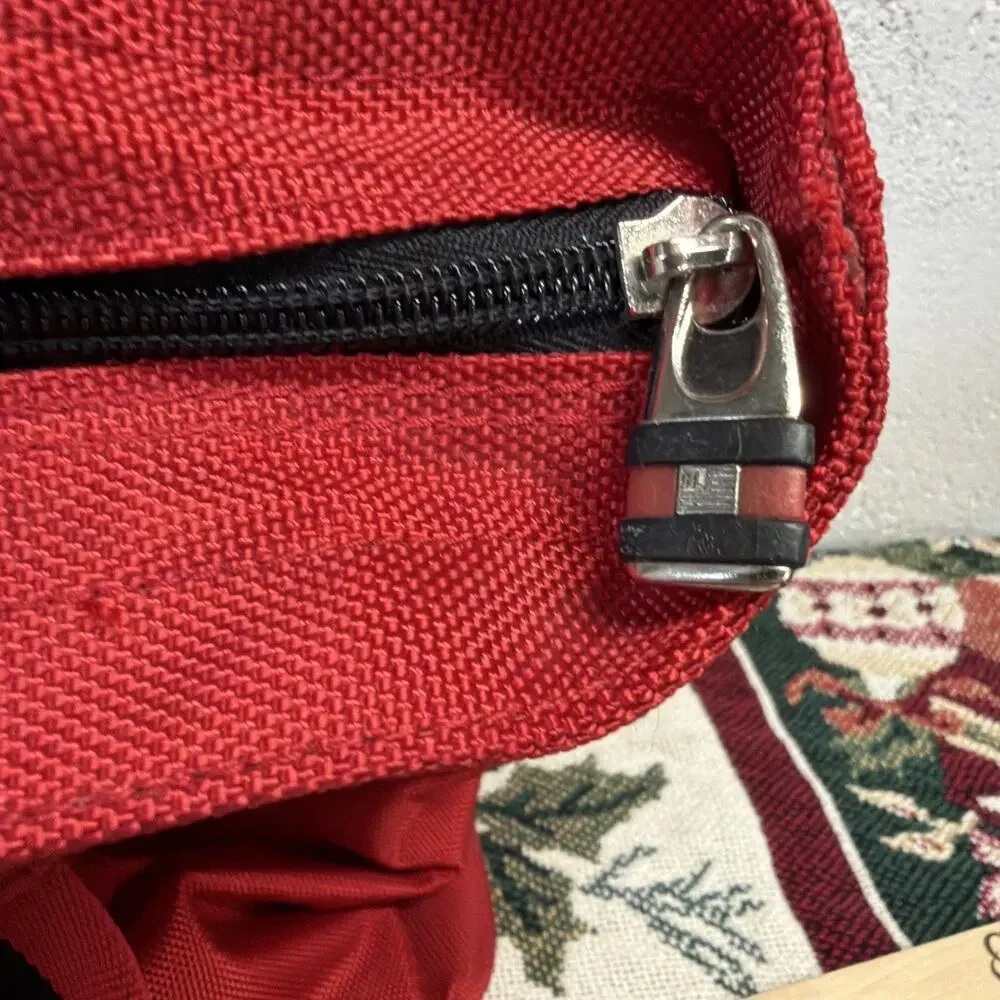 Vintage Polo Sport Ralph Lauren Red Duffel Gym Travel Bag USA 1990s
